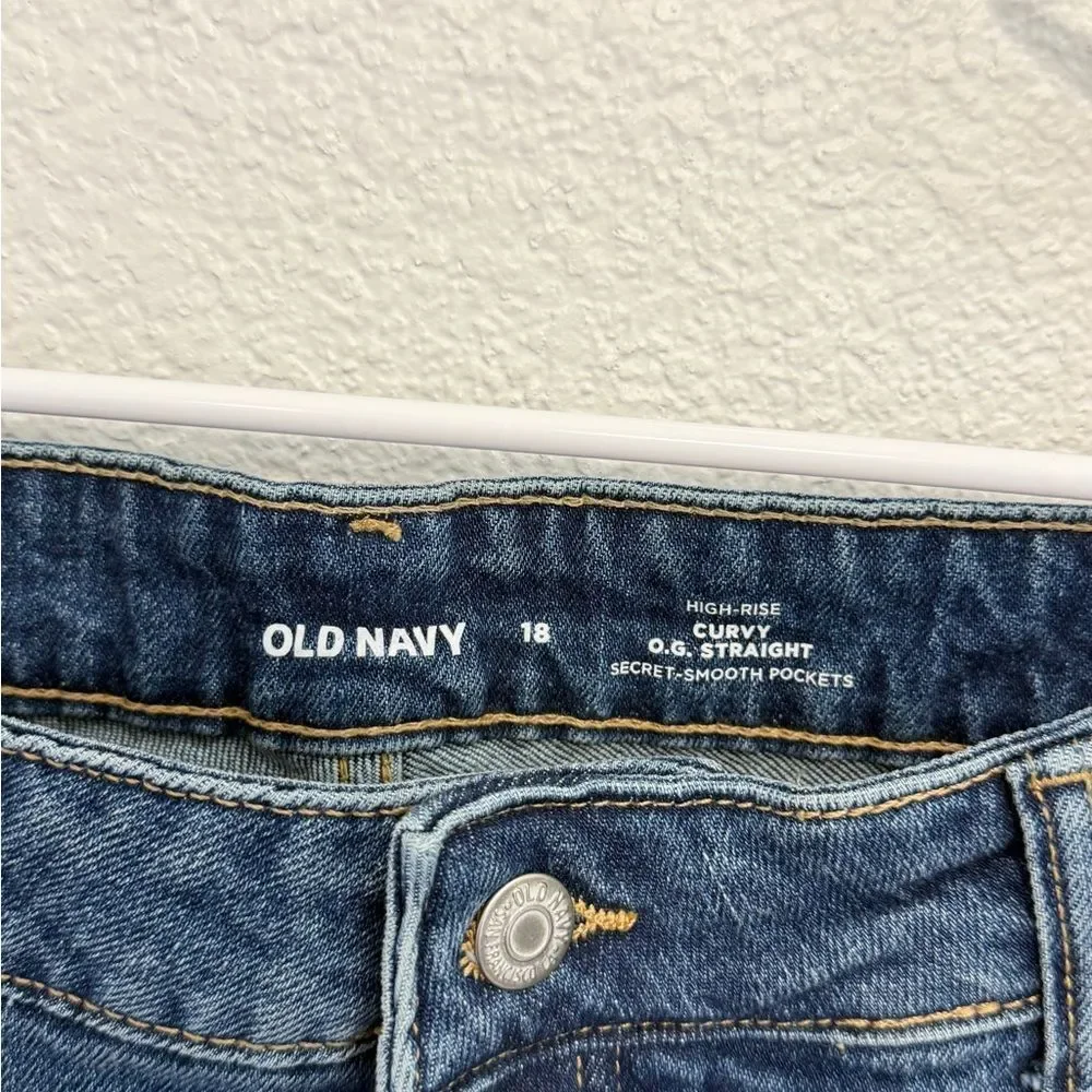 NWT Old Navy Curvy O.G. Straight High-Rise Jeans